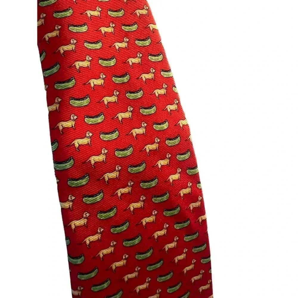 Peter Blair tie weenie dog 100% imported silk  OS